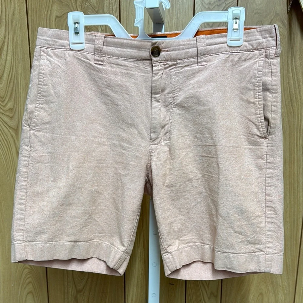 Men's J Crew Gramercy Bermuda Orange Shorts 32W